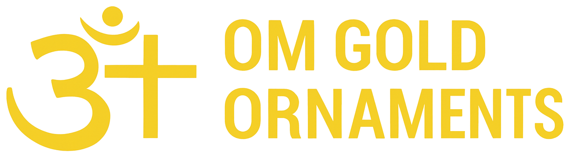 Om Gold Ornaments