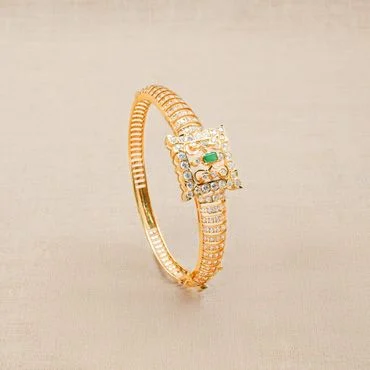 Dazzling Aura Gold Kada Bracelet 54vg7330 54vg7330