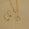 Dazzling Sway Gold Pendant Set