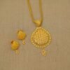 Enticing Rawa Work Teardrop Gold Pendant