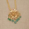 Pachi Work Peacock Ram Parivar Gold Pendant