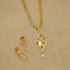 Radiant Flow Gold Pendant