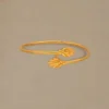 Serene Leaf Duo Gold Bracelet